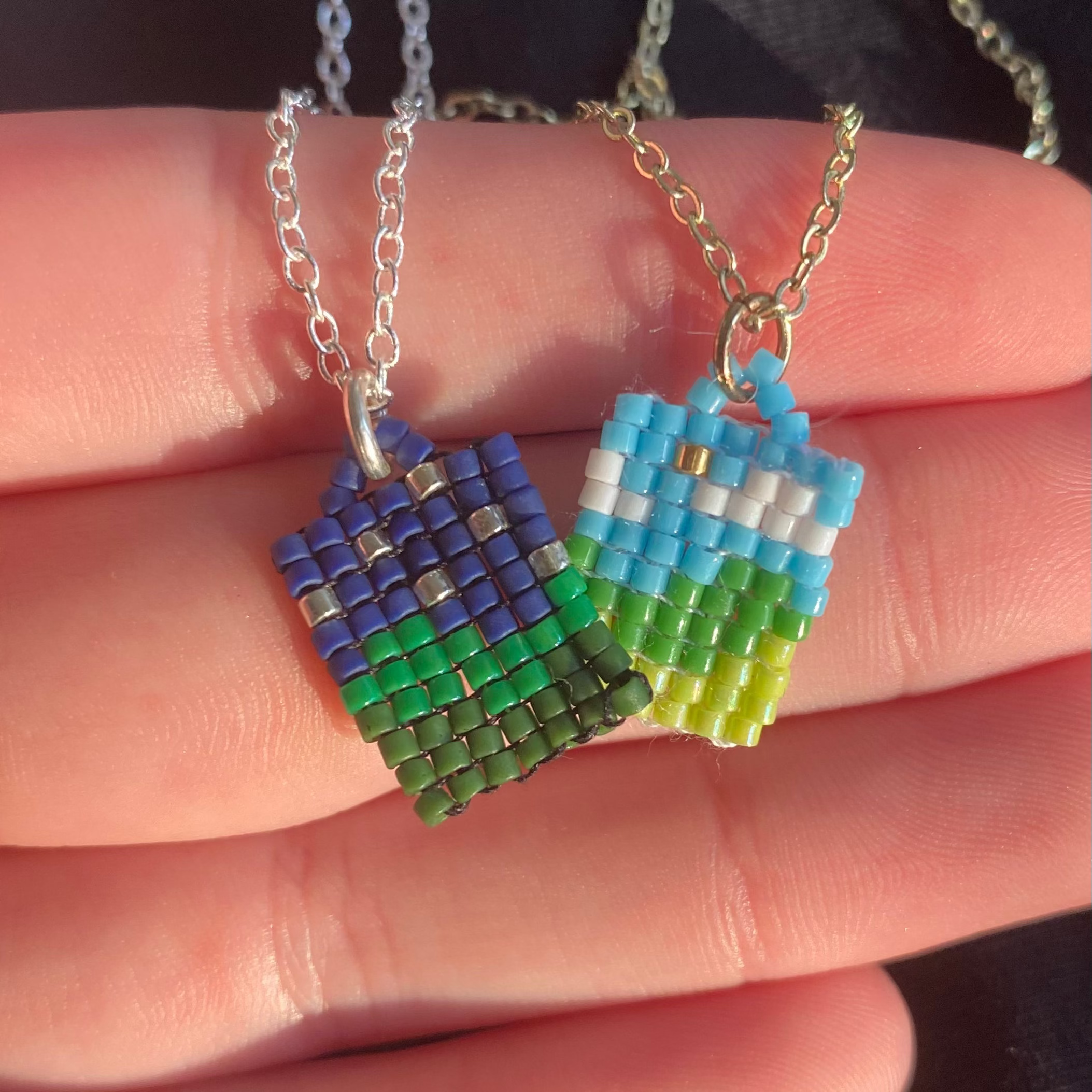 Matching Day and Night Necklaces