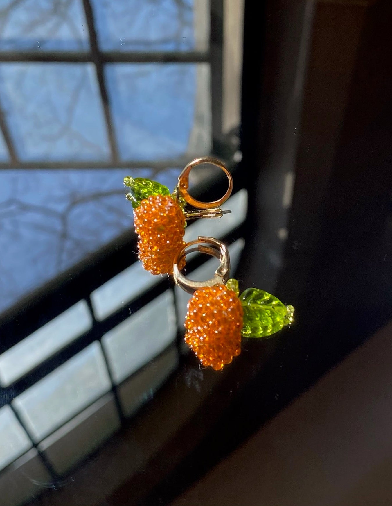 Orange Earrings