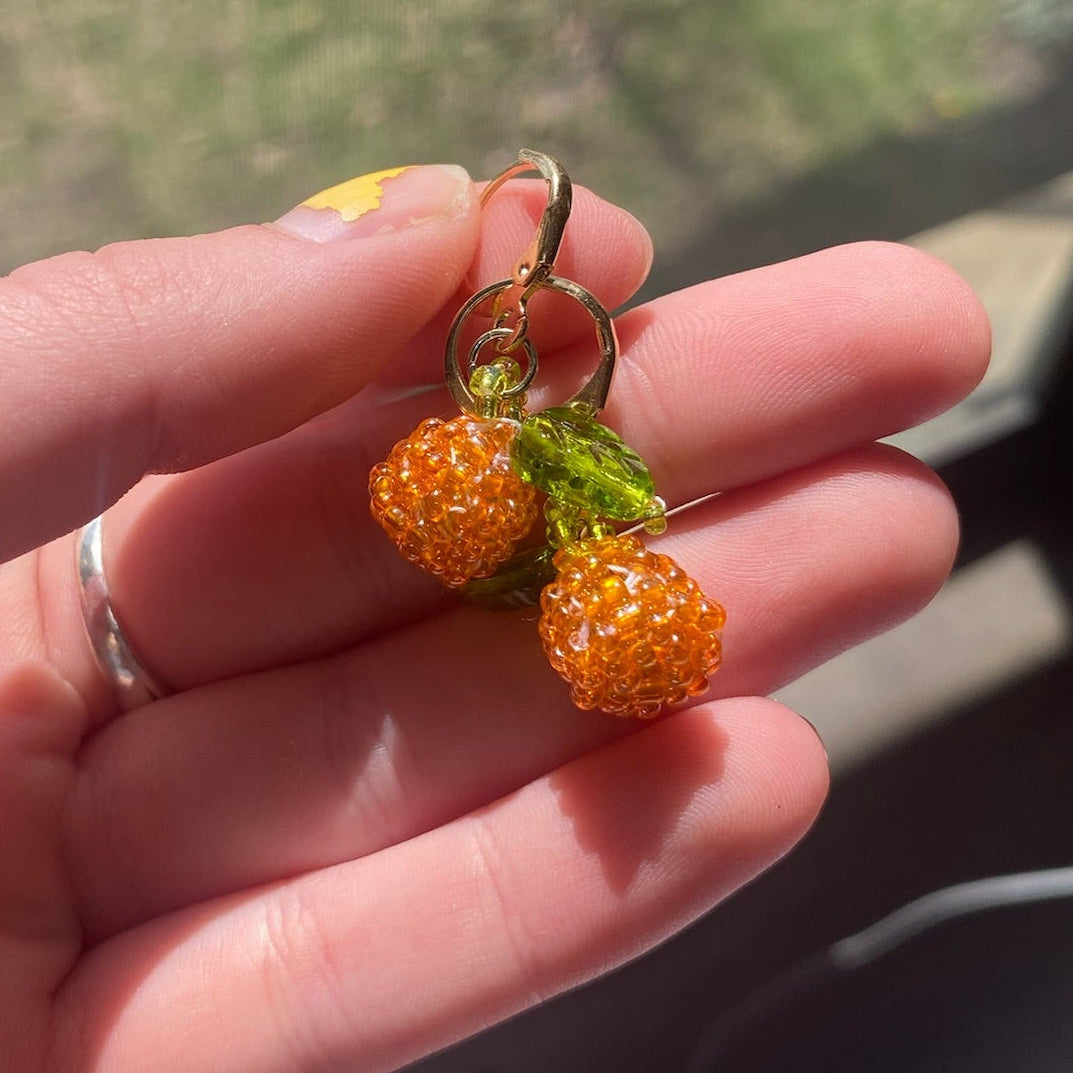 Orange Earrings